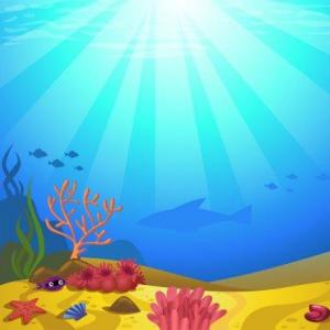 Imagen de portada del videojuego educativo: Animales marinos , de la temática Biología