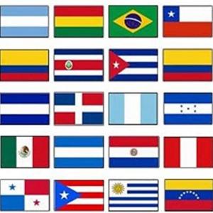 Banderas de América Latina.