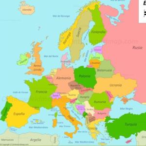 Los países de Europa