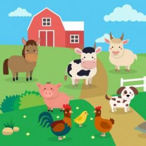 Animales de la graja