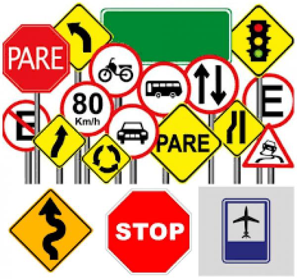 Imagen de portada del videojuego educativo: Señales de tránsito, de la temática Seguridad