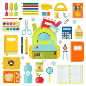Imagen de portada del videojuego educativo: Útiles Escolares En Ingles., de la temática Idiomas