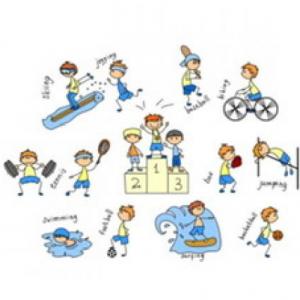Imagen de portada del videojuego educativo: Memotest de deportes., de la temática Deportes