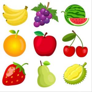 Imagen de portada del videojuego educativo: Frutas, de la temática Salud