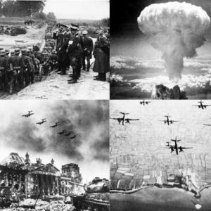Imagen de portada del videojuego educativo: Cuestionario simple de la Segunda Guerra Mundial, de la temática Historia