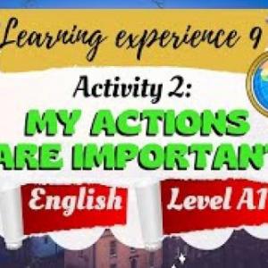 MY ACTIONS ARE IMPORTANT