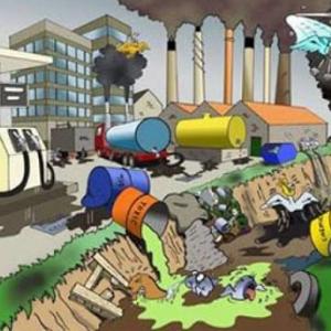 Imagen de portada del videojuego educativo: Contaminantes en aguas, de la temática Medio ambiente