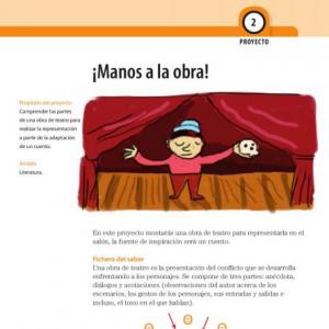 Imagen de portada del videojuego educativo: DE CUENTO A OBRAS DE TEATRO, de la temática Literatura