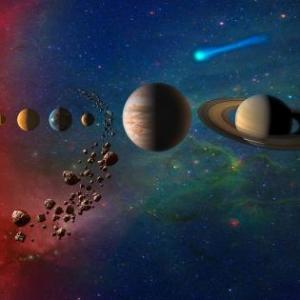Los planetas del espacio