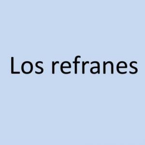 Imagen de portada del videojuego educativo: LOS REFRANES, de la temática Lengua