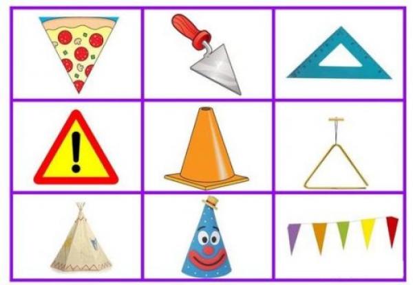 Matemáticas: Triángulos de colores - Triángulo