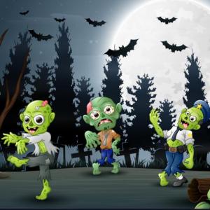 Imagen de portada del videojuego educativo: ZOMBIES, de la temática Sociales