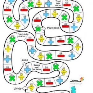 JUEGO DE LA OCA MATEMATICO