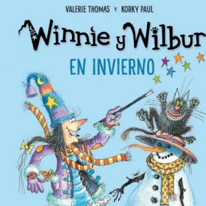 Imagen de portada del videojuego educativo: Winnie y Wilbur en invierno, de la temática Lengua