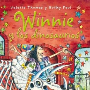 Imagen de portada del videojuego educativo: Winnie y los dinosaurios, de la temática Lengua