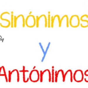 Imagen de portada del videojuego educativo: Sinónimos y Antónimos, de la temática Literatura