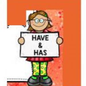 Imagen de portada del videojuego educativo: HAVE  -  HAS, de la temática Idiomas