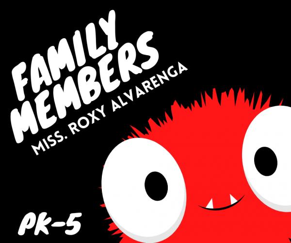 Imagen de portada del videojuego educativo: FAMILY MEMBERS, de la temática Lengua
