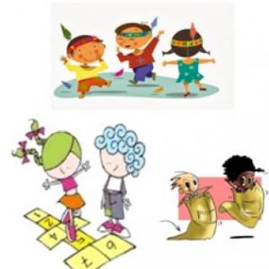 Imagen de portada del videojuego educativo: JUEGOS TRADICIONALES PARA NIÑOS, de la temática Deportes