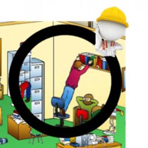 Imagen de portada del videojuego educativo: Identifica los peligros, de la temática Seguridad