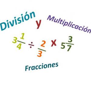 Imagen de portada del videojuego educativo: multiplicación y división de fracciones , de la temática Matemáticas