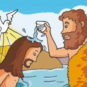 Imagen de portada del videojuego educativo: EL BAUTISMO DE JESÚS, de la temática Religión