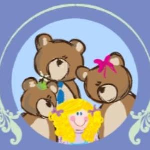 Imagen de portada del videojuego educativo: Memorama de Ricitos de Oro y los tres osos, de la temática Literatura