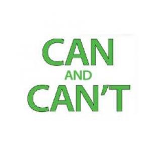 Imagen de portada del videojuego educativo: Can - Can`t, de la temática Idiomas