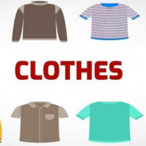 Imagen de portada del videojuego educativo: Clothes, de la temática Idiomas