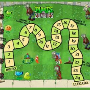 JUEGO DE LA OCA PLANTAS CONTRA ZOMBIS