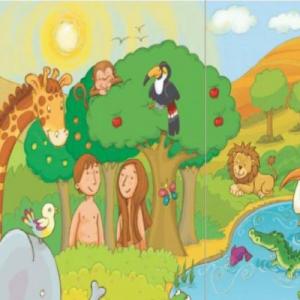 Imagen de portada del videojuego educativo: LA CREACIÓN , de la temática Religión