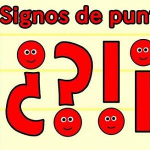 Imagen de portada del videojuego educativo: SIGNOS DE PUNTUACIÓN, de la temática Lengua