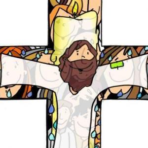 Imagen de portada del videojuego educativo: Jesús da la vida por sus amigos, de la temática Religión