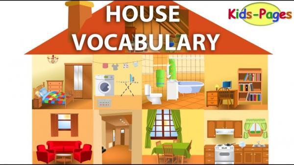 Imagen de portada del videojuego educativo: First grade - Unit 8 - Parts of the house, de la temática Idiomas