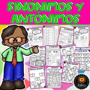 Imagen de portada del videojuego educativo: Sinónimos - Antónimos., de la temática Lengua