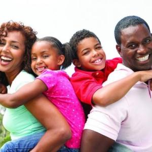 Niños y sus familias