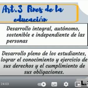 Finalidad de la Educación en el Ecuador