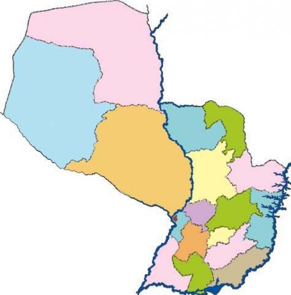 Departamentos y capitales del Paraguay