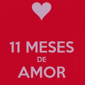 FELIZ 11 MESES AMOR
