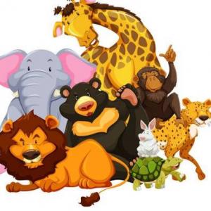 Imagen de portada del videojuego educativo: EL MUNDO DE LOS ANIMALES, de la temática Ciencias