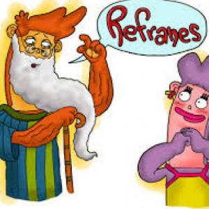 Imagen de portada del videojuego educativo: REFRANES POPULARES., de la temática Lengua