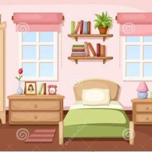Imagen de portada del videojuego educativo: My bedroom , de la temática Idiomas