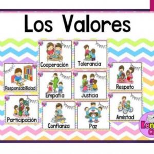 Imagen de portada del videojuego educativo: JUGANDO CON LOS VALORES, de la temática Sociales