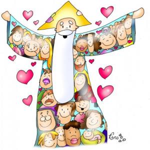 Imagen de portada del videojuego educativo: Vida Cristiana - Todos somos hijas e hijos de Dios , de la temática Religión