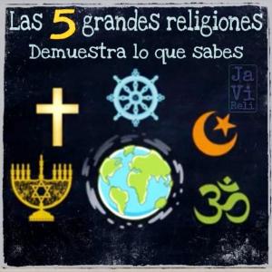 Imagen de portada del videojuego educativo: LAS GRANDES RELIGIONES DEL MUNDO, de la temática Religión