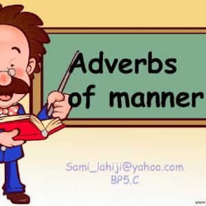 Imagen de portada del videojuego educativo: ADVERBS OF MANEER, de la temática Idiomas
