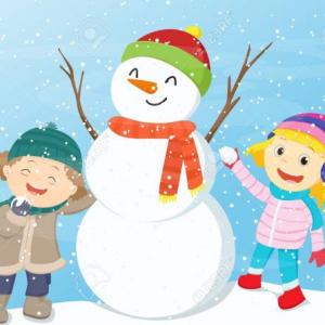 Hugo y Noa en la nieve