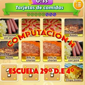 Tarjetas de comidas