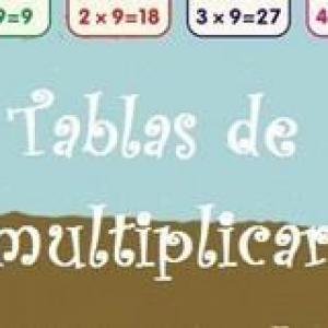 Imagen de portada del videojuego educativo: LAS TABLAS, de la temática Matemáticas