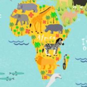 Imagen de portada del videojuego educativo: PAREJAS ANIMALES DE ÁFRICA, de la temática Ciencias